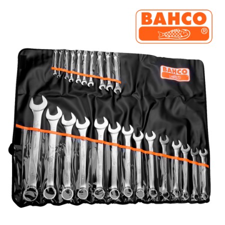 Conjunto de chaves combinadas planas métricas 24 peças BAHCO-111M/24T