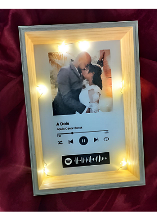 Quadro spotify iluminado