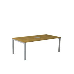 MESA REUNIÃO RETANGULAR, TAMPO 25 MM, WORK PRÓ, PÉ TRAVE