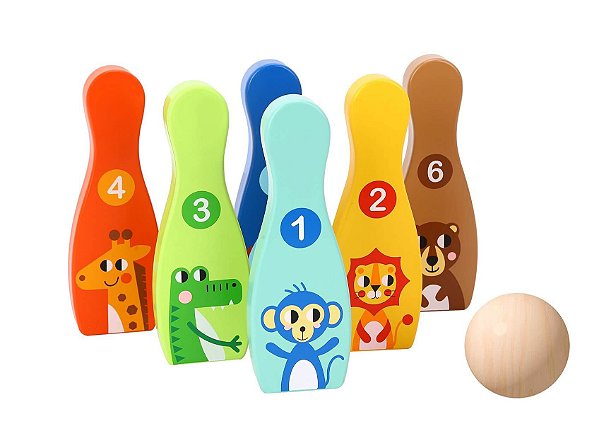 Boliche em Madeira Infantil - Tooky Toy