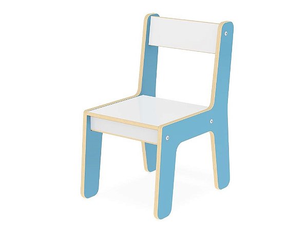 Cadeira para Crianças Madeira Azul Infantil Junges