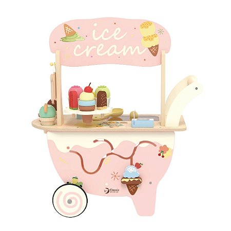 Carrinho de Sorvete Gelateria Infantil Brinquedo Classic World