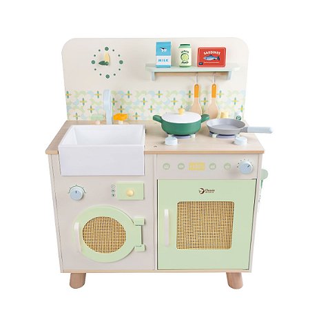 Cozinha Ecológica Brinquedo Madeira Classic World