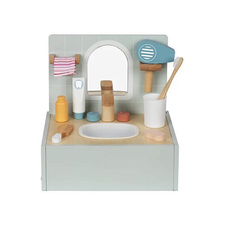 Conjunto de Higiene Brinquedo Madeira Tooky Toy