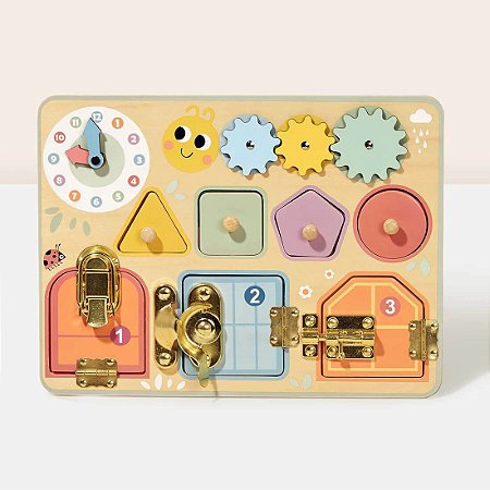 Quadro de Atividades Educativo Madeira Tooky Toy