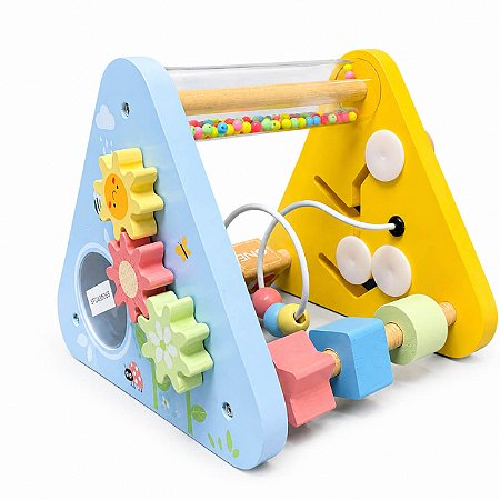 Triângulo de Atividades Educativo Madeira Tooky Toy
