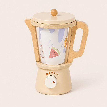 Conjunto Liquidificador Brinquedo Madeira Tooky Toy