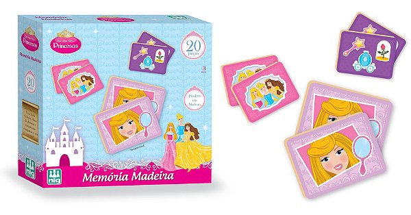 Jogo da Memória Princesas do Gelo - Educativos Brinquedos