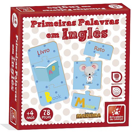 Jogo Forme Palavras Português/Inglês - Brinquedos Educativos e