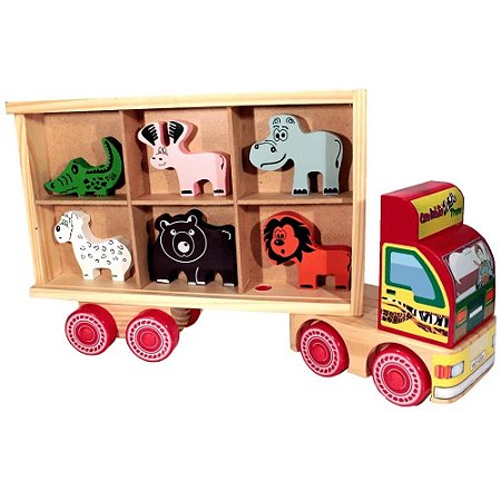 Caminhão Boiadeiro 3 Eixos Brinquedo Infantil