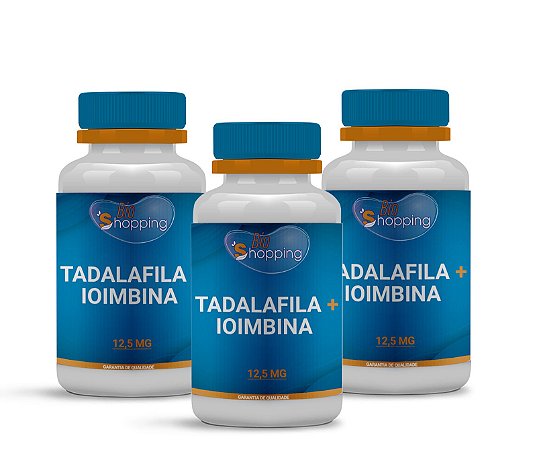 2 Tadalafila 10mg + Ioimbina 2,5mg (60 cápsulas cada) e ganhe 1 - BioShopping