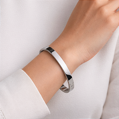 Bracelete Rígido Aura – Aço Inoxidável Minimalista