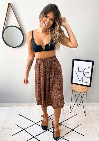 animal print saia