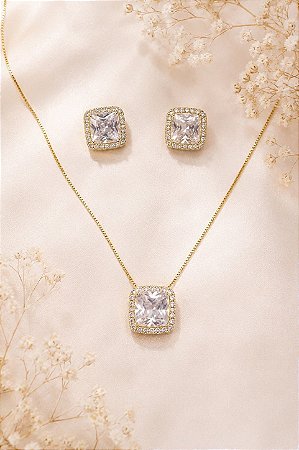 Conjunto Cristal Imperial Quadrado