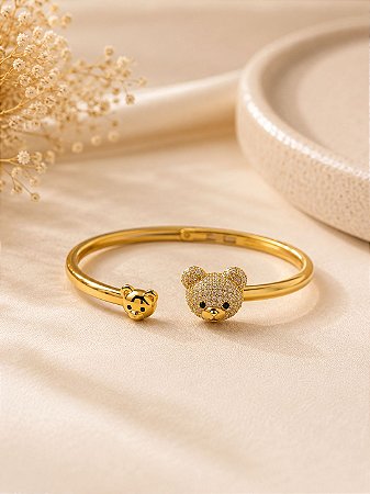 Bracelete Ursinho Cravejado