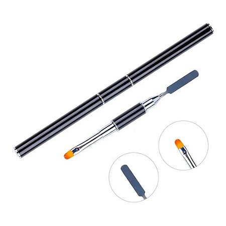 Pincel Para Polygel Com Espátula Sortido