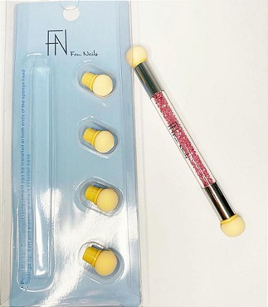 Pincel esfumar 4 esponjas