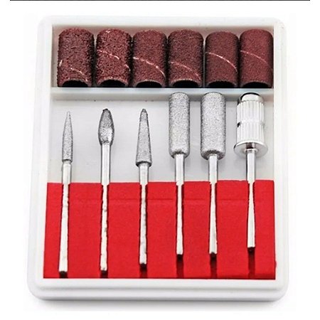 Kit Com 6 Brocas E 6 Lixas Refil