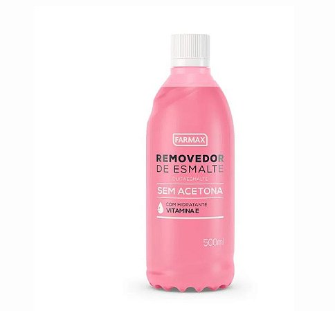 Removedor de Esmalte Farmax sem Acetona 500mL