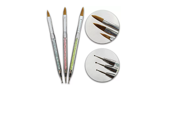 PINCEL ACRÍLICO PEDRINHA COM BOLEADOR