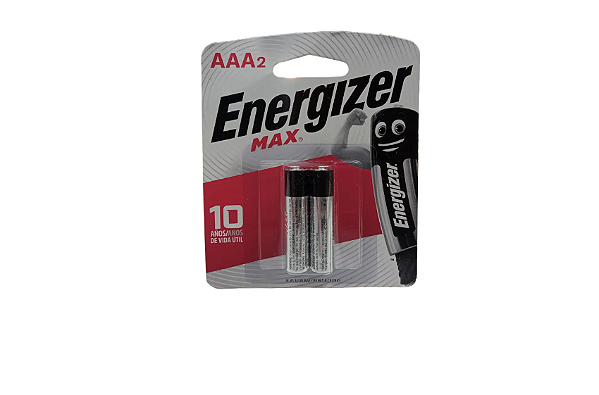 PAR PILHA ENERGIZER MAX-SM-PALITO AAA2