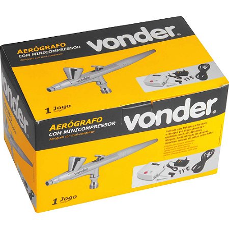 AERÓGRAFO COM COMPRESSOR VONDER 13 PEÇAS