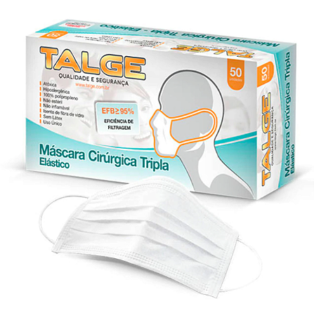 MÁSCARA CIRÚRGICA TALGE TRIPLA
