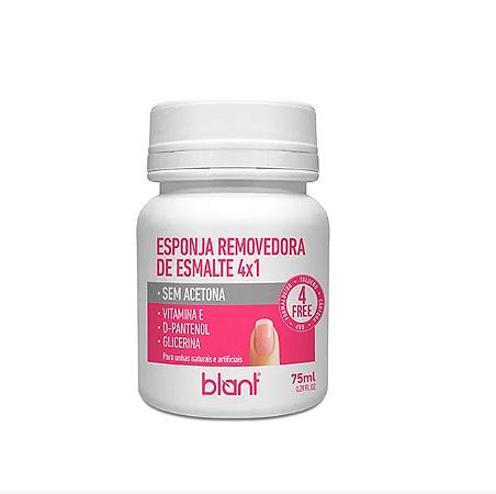ESPONJA REMOVEDORA DE ESMALTE 4X1 BLANT 75ML