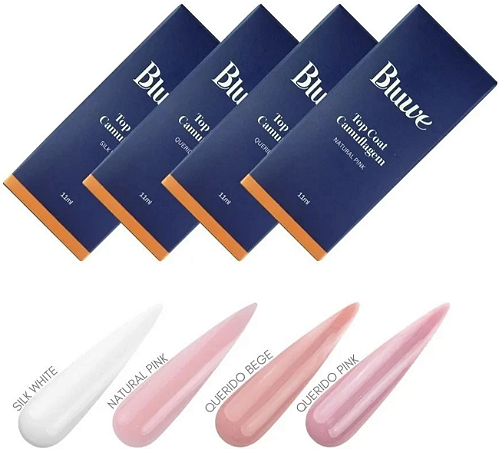 BLUWE TOP COAT CAMUFLAGEM NATURAL PINK 11ML