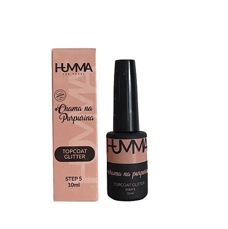 Top Coat Com Glitter 10ml Humma