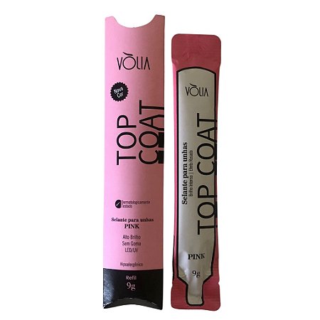 Top Coat Pink Sachê 9g Volia