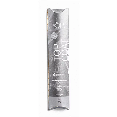 Top Coat Silver Sachê 9g Volia