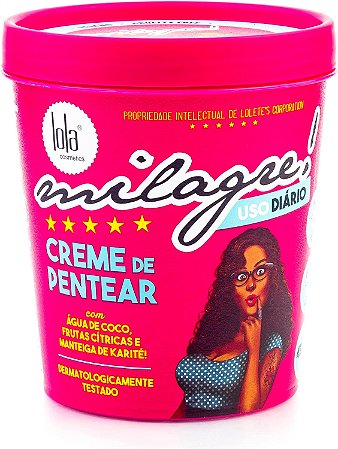 Milagre Creme Para Pentear Lola 450g