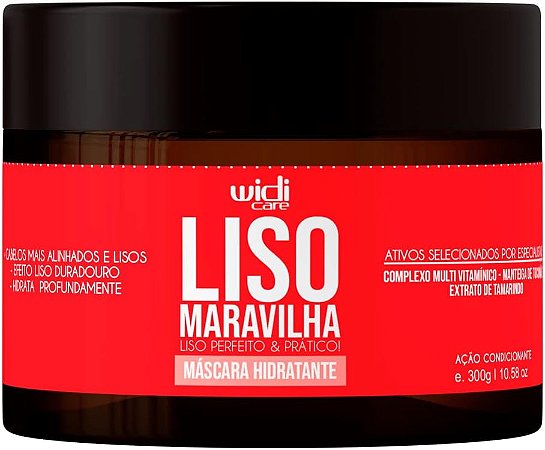 Liso Maravilha Máscara Hidratante Widi Care 300g