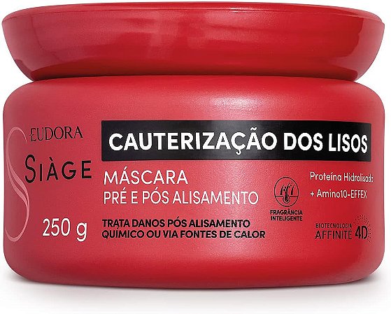 Máscara Capilar Cauterização dos Lisos Siàge Eudora 250g