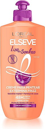 Creme Para Pentear Extermina Frizz Liso dos Sonhos L'oreal Paris Elseve 250ml