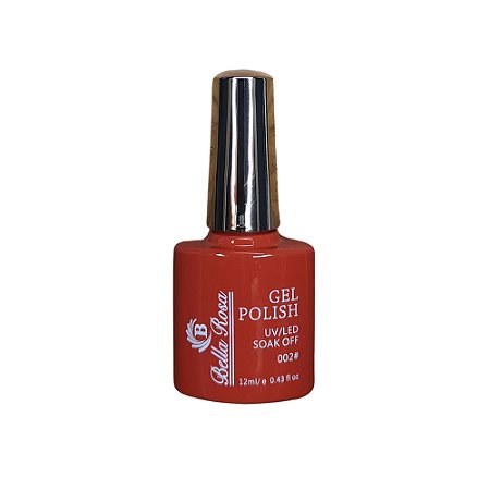 Esmalte em gel bella rosa 12 ml Led - Uv  Tampa Dourada