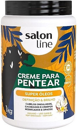 Creme Para Pentear Salon Line Super Óleos 1kg
