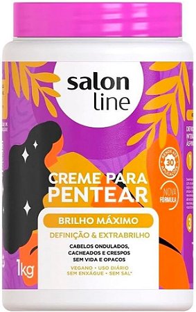 Creme Para pentear Salon Line Brilho Máximo 1kg