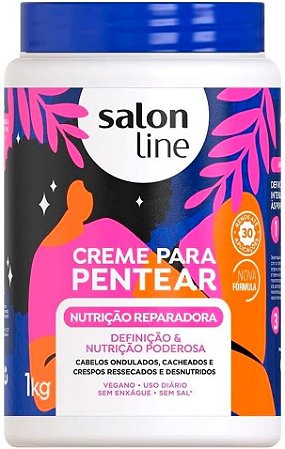 Creme Para Pentear Salon Line Nutrição Reparadora 1kg