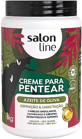 Creme Para Pentear Salon Line Azeite de Oliva 1kg