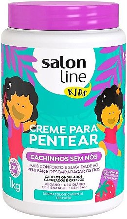Creme Para Pentear Kids Salon Line Cachinhos Sem Nós 1kg