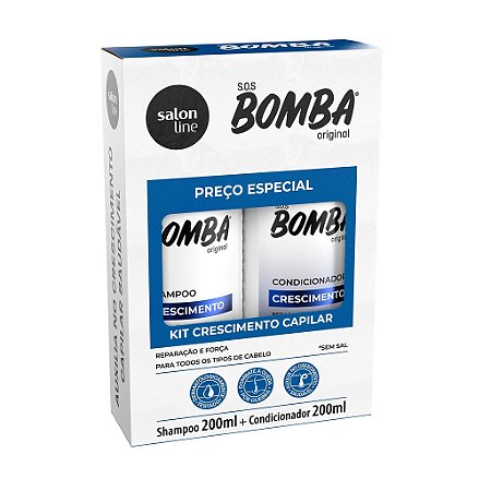 Kit Salon Line (Shamp+Cond) SOS Bomba 200ml