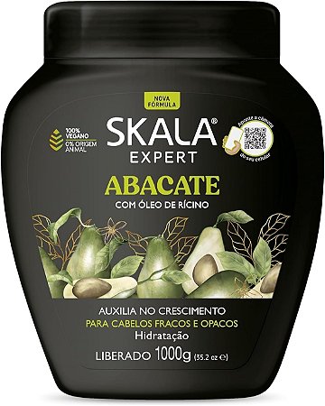 Creme Skala Abacate Com Óleo de Rícino 1000g