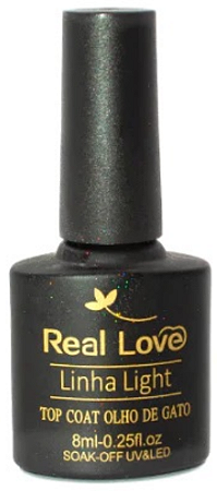 REAL LOVE TOP COAT OLHO DE GATO LINHA LIGHT 8ML