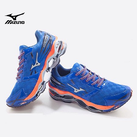 mizuno azul com laranja