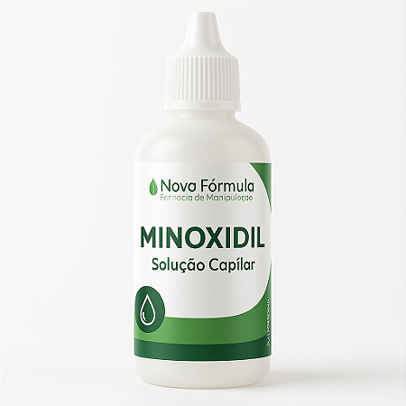 Minoxidil 5% com propilenoglicol.