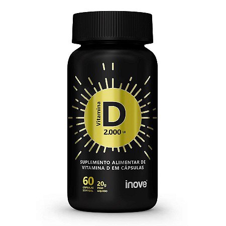 Vitamina D 2.000 ui Inove Nutrition 60 Cápsulas