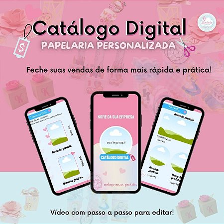 Catálogo Digital para Papelaria Personalizada