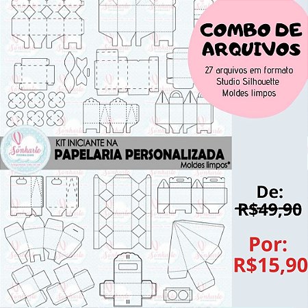 Arquivo De Corte Combo- 27 Moldes Limpo Silhouette/tesourete - Envio no e-mail
